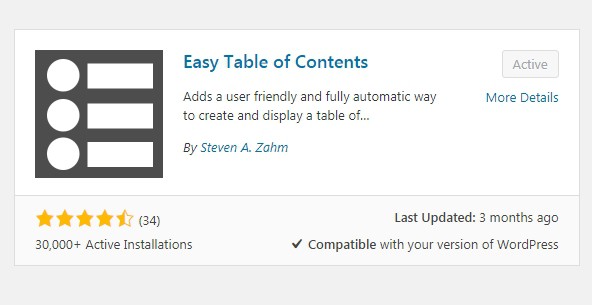 The best content table for WordPress- easy table of content