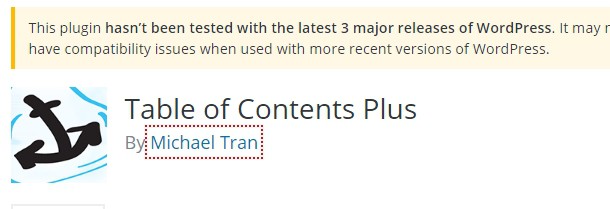Outdated plugin