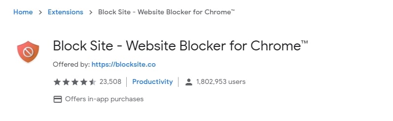 Block Site from Chrome