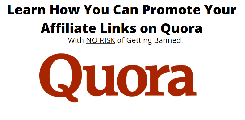 How to promote affiliate links on Quora