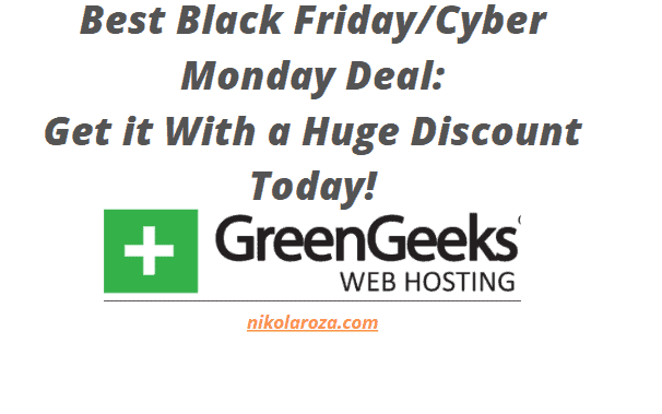 GreenGeeks Black Friday/Cyber Monday Deals and Sales