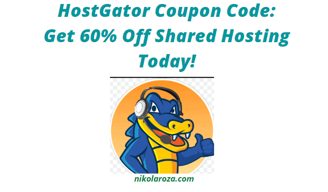 HostGator shared hosting coupon code and discount