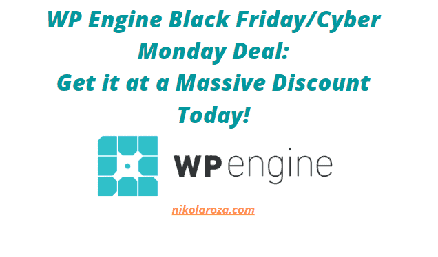 WPEngine Black Friday/Cyber Monday deals and sale 2021