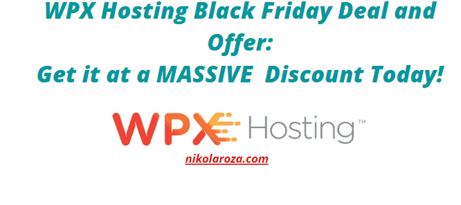 WPX Black Friday Deal and Discount