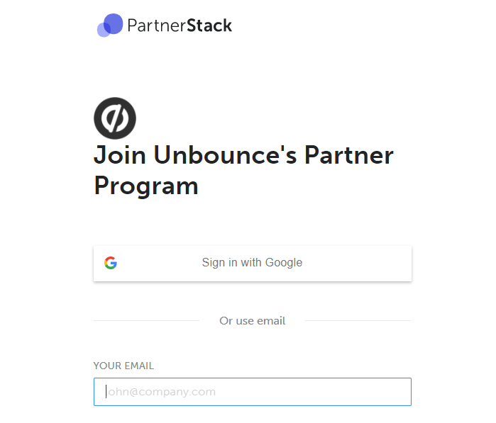 Create partner stack account