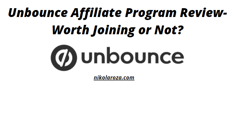 Unbounce affiliate program review
