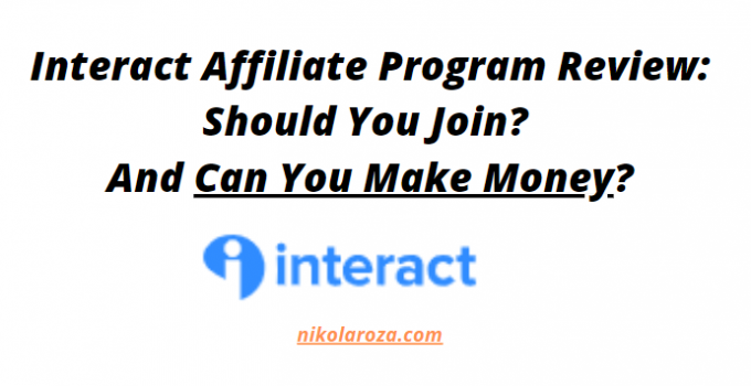 Interact affiliate program review