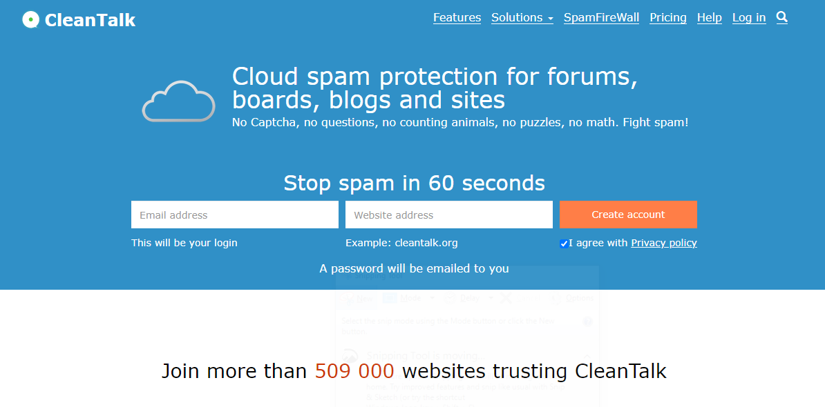 Cleantalk anti spam solution
