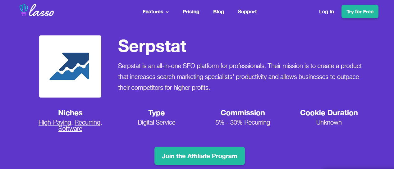 SERPstat affiliate program