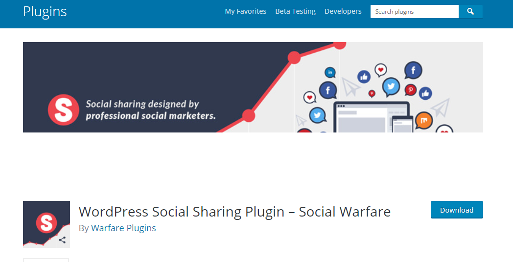 Social Warfare plugin