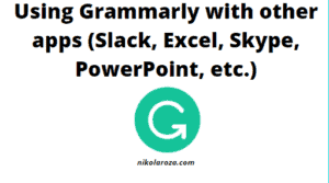 Using Grammarly with other apps