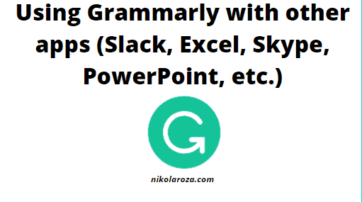 Using Grammarly with other apps