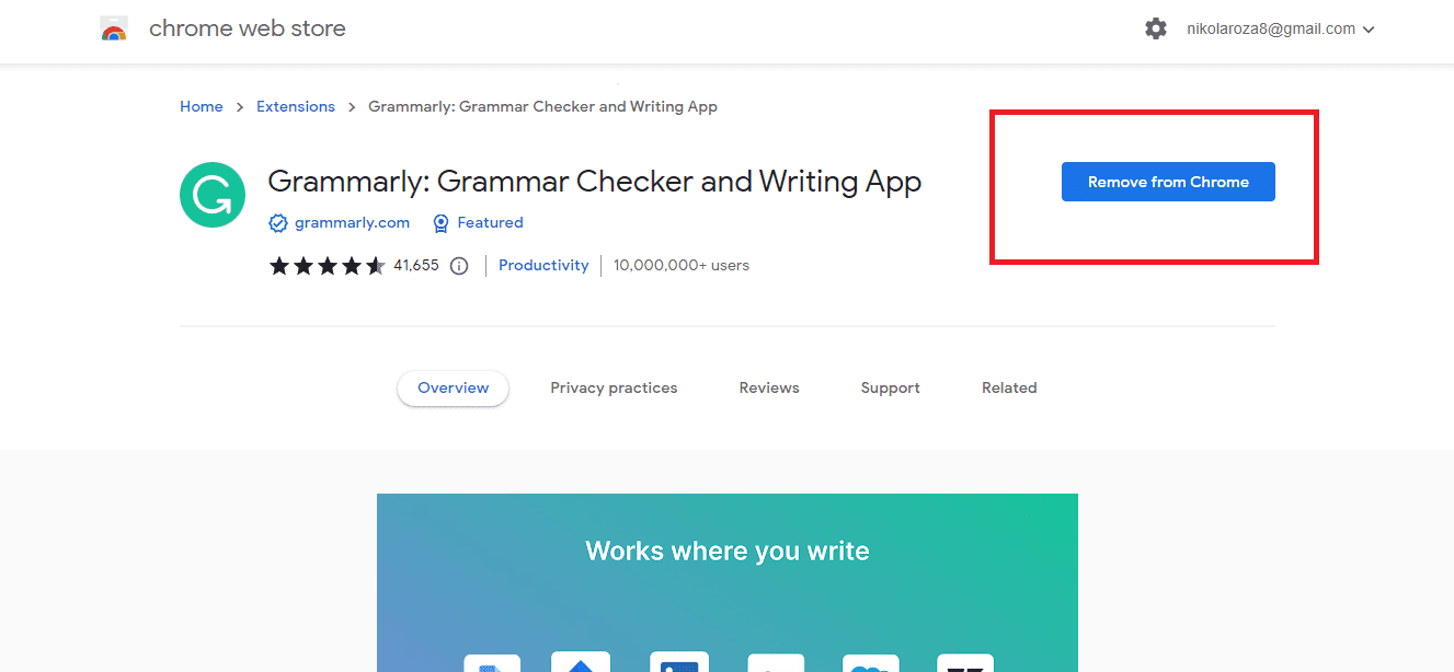 Add Grammarly extension to your Chrome browser