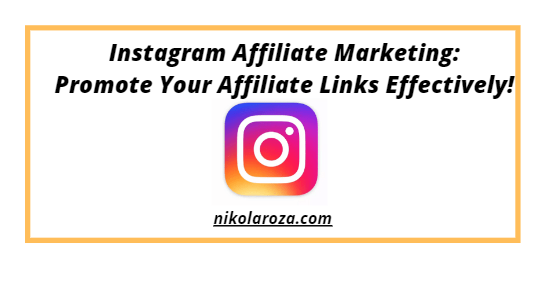 Instagram affiliate marketing