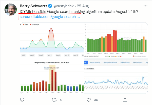 Barry Schwartz twitter account