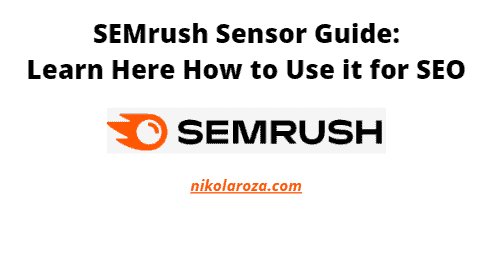 SEMrush Sensor guide