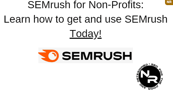 SEMrush for non-profits