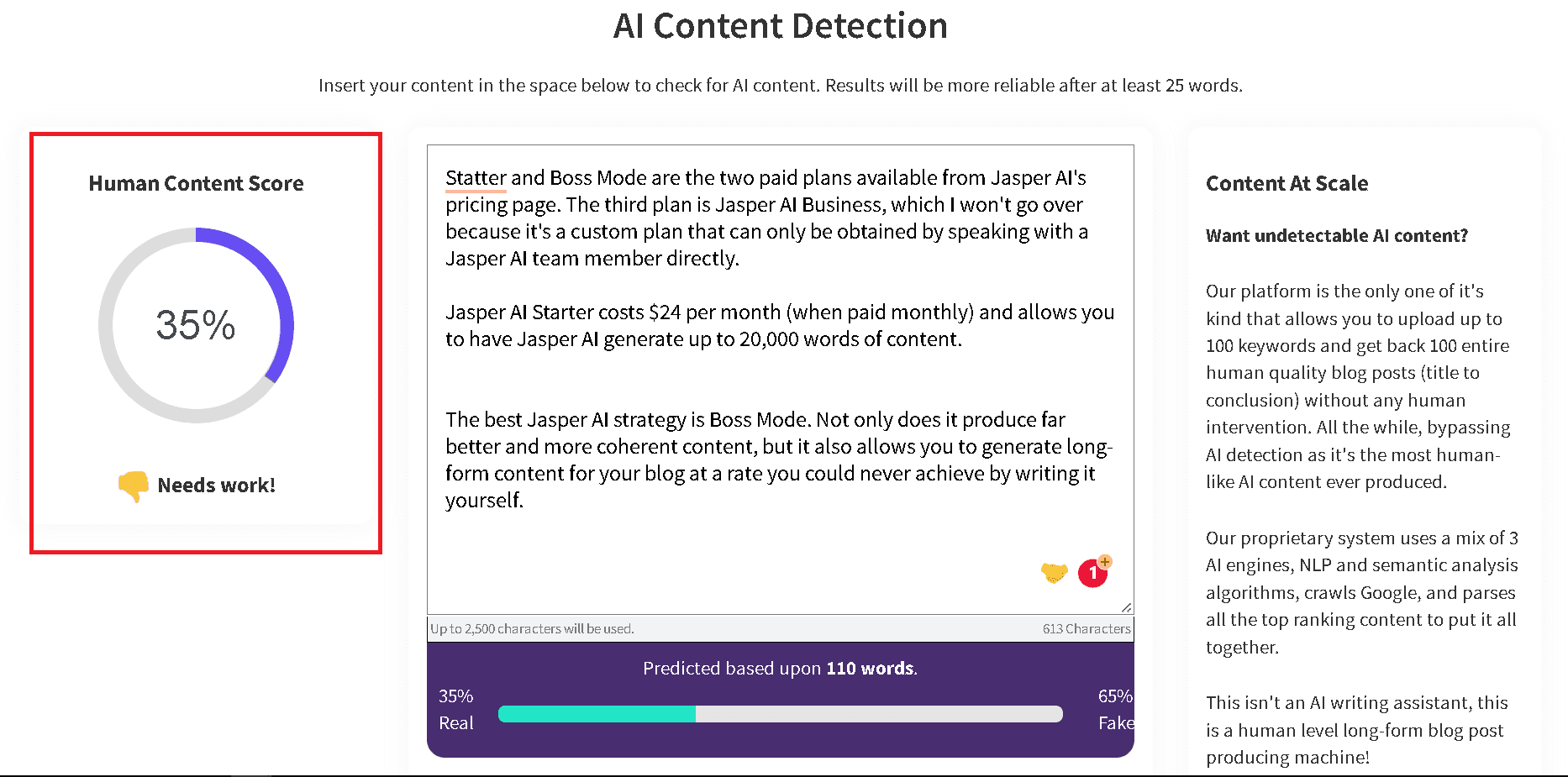 Content paraphrased with Quillbot can be detected by AI content detectors