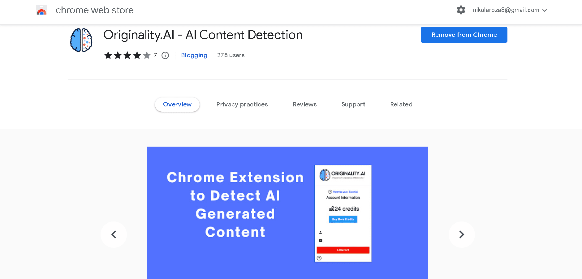 Originality.ai Chrome extension