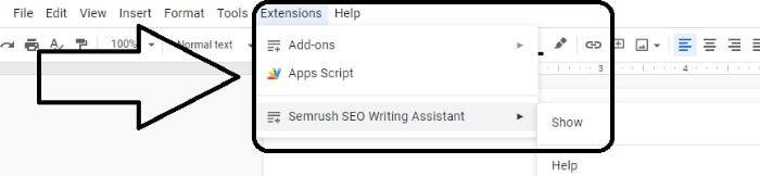 SEMrush Plagiarism Checker works in Google Docs