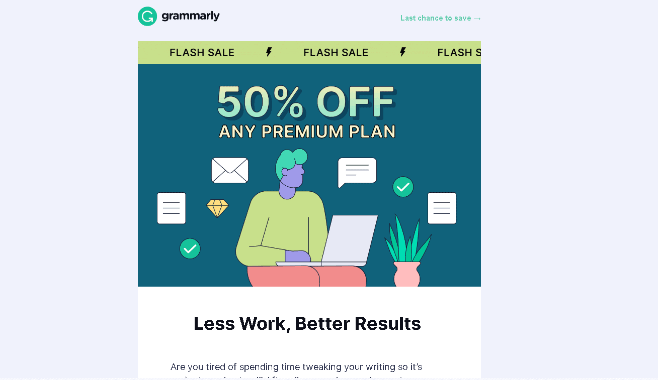 Grammarly Premium 50% off discount