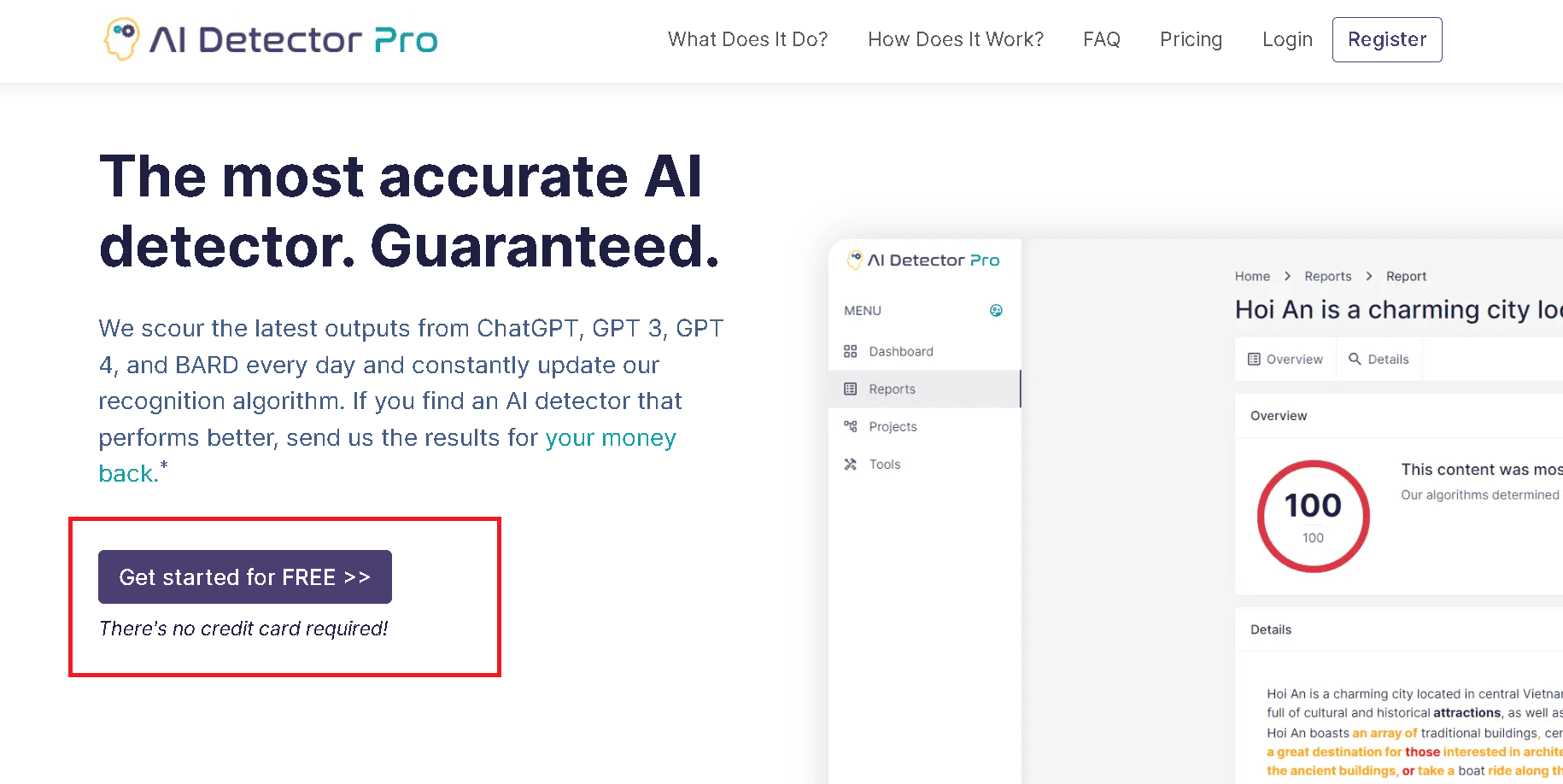 AI Detector Pro- software that detects AI content