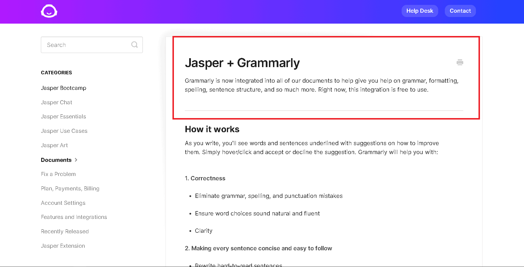 Grammarly is an integration for Jasper AI
