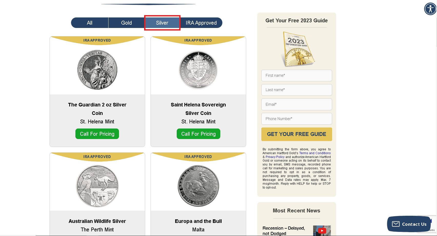 American Hartford Gold silver bullion
