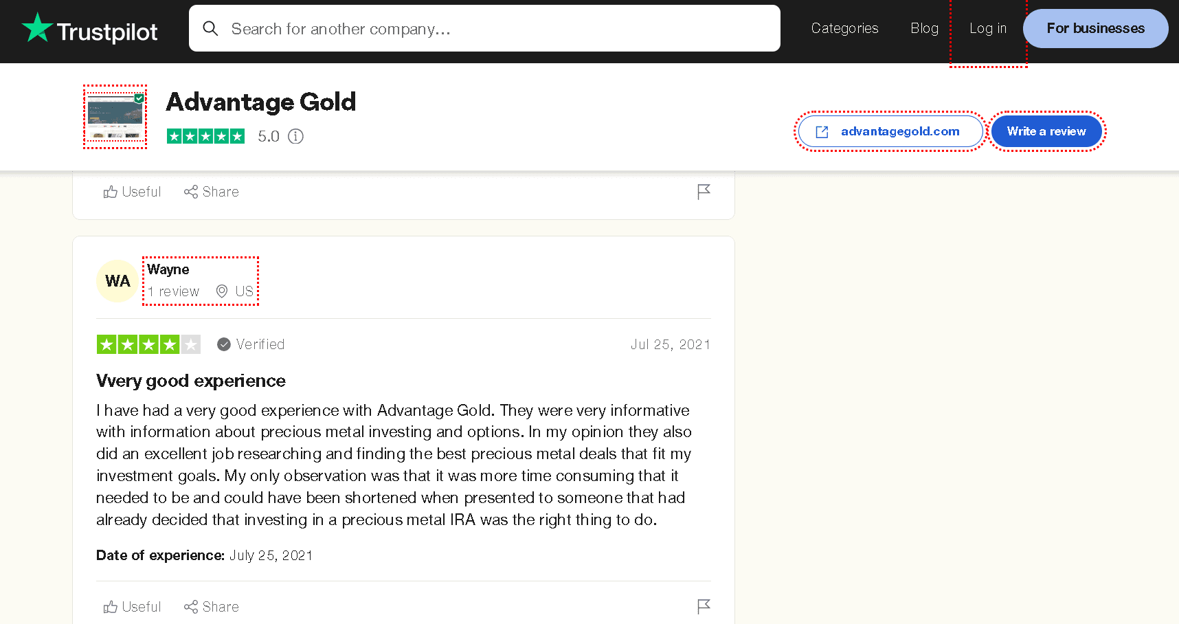 Advantage Gold complaint and negative review example 3