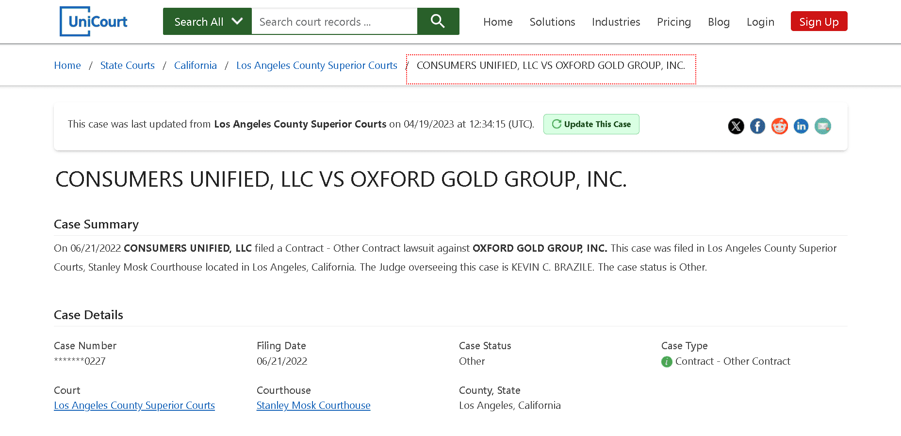 Oxford Gold Group lawsuit example 1