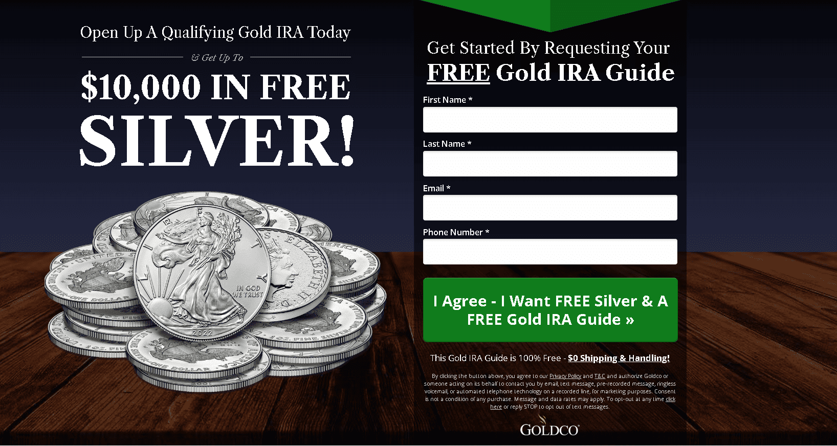 One Goldco pro is that they offer free silver to potential customers