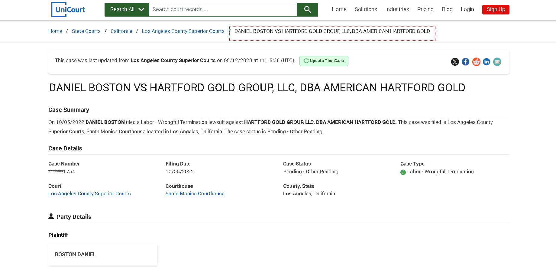 American Hartford Gold lawsuit example 2