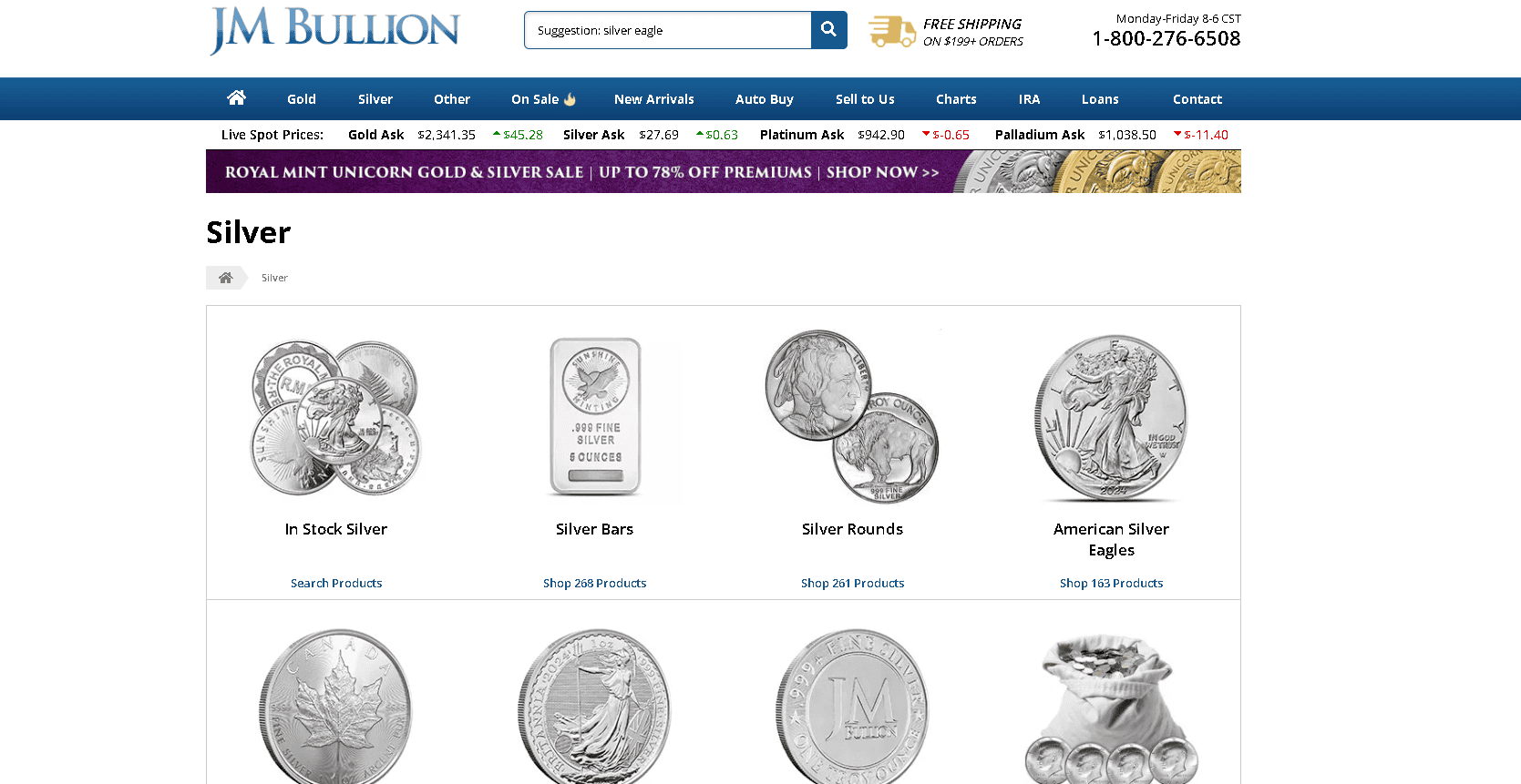 JM Bullion don't sell fake silver coins and bars. They sell real silver bullion